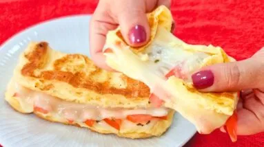 Só 3 MIN e 3 INGREDIENTES -  LOW CARB, POUCAS CALORIAS, Rápido, Fácil e Barato