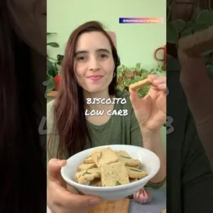 Biscoito LOW CARB muito fácil e rápido! Não coma pão!