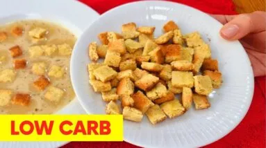 Minha TORRADINHA para SOPA Preferida! - SEM FARINHA, LOW CARB e Saudável - Fácil, Rápida e Deliciosa