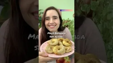 Parei com o açúcar com esta maçã empanada FÁCIL! A mais saudável!