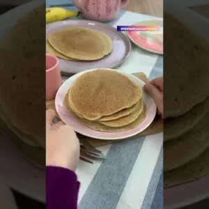 Melhor panqueca para seu intestino. Saudável, fácil, beneficia sua microbiota intestinal