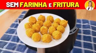 Só 4 INGREDIENTES, SEM FARINHA e SEM FRITURA! Delicioso, Fácil e Saudável (Sem Glúten e Ovo)