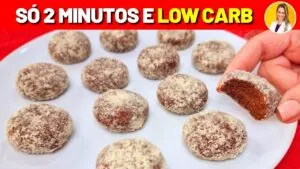 Só 2 MIN, 4 INGREDIENTES e LOW CARB - Sem Fogo, Sem Açúcar, Rápida, Fácil e Deliciosa