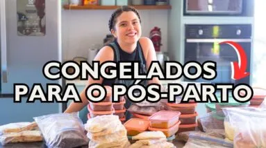 FIZ COMIDA PARA MAIS DE 1 MÊS! | Congelados para o Pós-parto - Parte 1| MARINA MORAIS