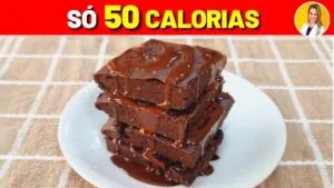 Só 50 CALORIAS! Brownie Proteico SEM FARINHA, AÇÚCAR E MANTEIGA - Fácil e Rápido