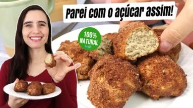 Parei com o açúcar depois que descobri este bolinho de chuva saudável! Fácil, é saudável fazer assim