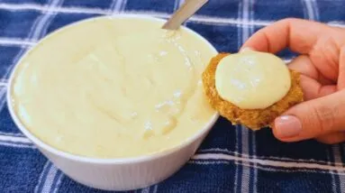 Maionese VEGANA INCRÍVEL (Sem Ovo e Leite) - Super SAUDÁVEL E CREMOSA, Fácil e Barata