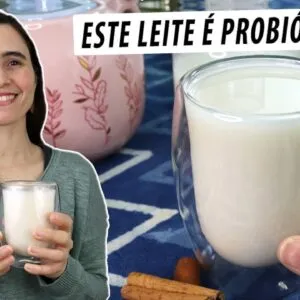 Este leite PROBIÓTICO funciona como iogurte! Beba todas as manhãs! Rico em lactobacilos!