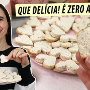 Meu lanche ficou mais saudável com esta receita de biscoito! Parei com o açúcar e com o glúten assim