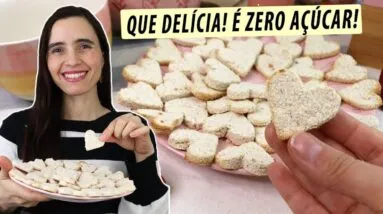 Meu lanche ficou mais saudável com esta receita de biscoito! Parei com o açúcar e com o glúten assim