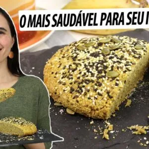 Descobri o melhor pão para seu intestino! Ele é prebiótico, sem glúten e é fácil para o lanche!