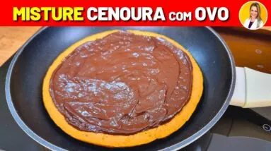 INCRÍVEL! Misture CENOURA com OVO na Frigideira - SAUDÁVEL, Fácil e Delicioso!