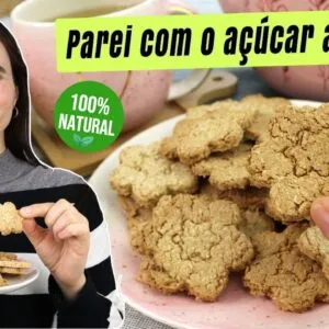Parei com o açúcar depois que descobri este biscoito crocante! Só 3 ingredientes, fácil e deliciosa!
