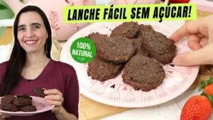 Não tem igual! lanche saudável de chocolate sem açúcar! Delicioso e fácil para o lanche!