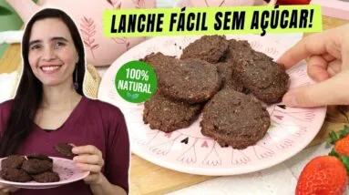 Não tem igual! lanche saudável de chocolate sem açúcar! Delicioso e fácil para o lanche!