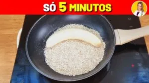 Se tem AVEIA e BANANA prepara esse CAFÉ DA MANHÃ delicioso em 5 minutos