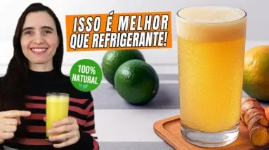 Nunca mais comprei refrigerante depois desse! 😱 Saudável e fácil de fazer em casa!