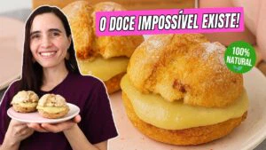 Parece impossível, mas esse SONHO é sem açúcar, sem glúten e sem lactose! 🤯 Lanche fácil e saudável