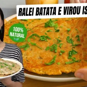 Ralei batata e aveia e virou o lanche mais saudável que já fiz! 😱 Sem forno e sem farinha!