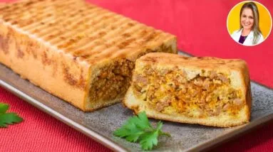 Torta Salgada LOW CARB e RICA EM PROTEÍNA - SEM GLUTEN, Deliciosa e Saudável (Baixa em Carboidratos)