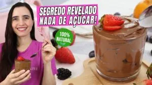NUNCA MAIS COMI OUTRO! Pudim de chocolate cremoso sem açúcar com ingrediente secreto 🤫🍫