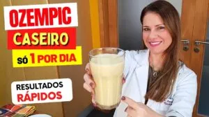 OZEMPIC ou MOUNJARO CASEIRO? Receita INCRÍVEL para RESULTADOS RÁPIDOS! Só 1 por Dia, Fácil e Gostoso