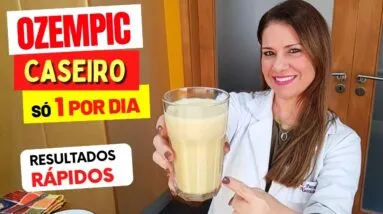 OZEMPIC ou MOUNJARO CASEIRO? Receita INCRÍVEL para RESULTADOS RÁPIDOS! Só 1 por Dia, Fácil e Gostoso