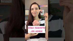 Vira sorvete NA HORA…ninguém acredita nesta mistura de frutas! 😍