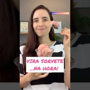 Vira sorvete NA HORA…ninguém acredita nesta mistura de frutas! 😍