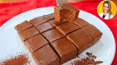 Só 2 INGREDIENTES, SEM AÇÚCAR e LOW CARB - SEM LEITE, SEM FORNO e SEM GELATINA! Fácil e Deliciosa