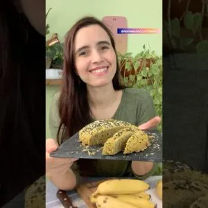 Parece pão…mas é só banana e aveia! 😱 Não acreditei quando fiz!