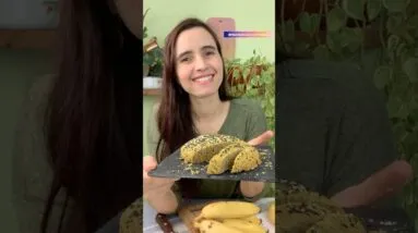 Parece pão…mas é só banana e aveia! 😱 Não acreditei quando fiz!