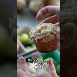 Coloque esses Muffins na lancheira dos seus filhos! Eles vão amar! 😍 #maternidade #receitas