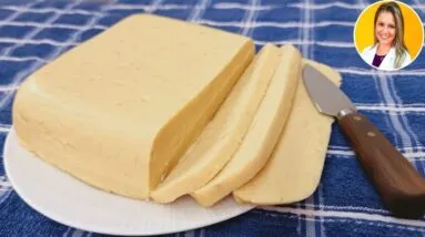 QUEIJO VEGANO BARATO com 2 INGREDIENTES, Rico em Proteínas, Sem Leite e Sem Farinha Nenhuma!