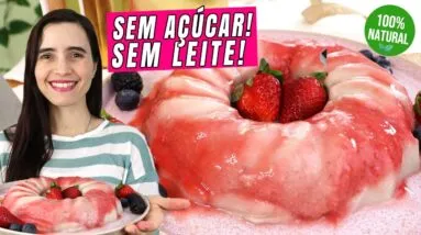 Parece flan… mas é 100% natural! Ninguém acredita que é vegano e sem açúcar 😱
