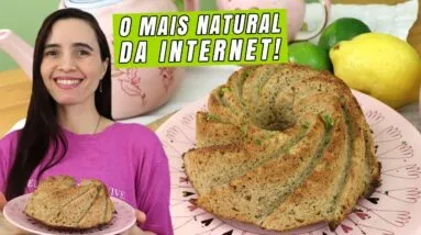 Esse bolo de limão é tão natural que parece mentira — usei banana, ninguém acredita! 😱✨