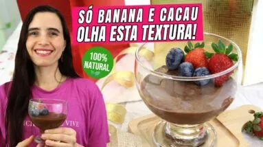 Ninguém acredita! 😱 Esse pudim de chocolate virou a estrela da ceia — e é 100% saudável!