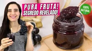 Parece industrial, mas é só fruta! A geleia mais saudável que já fiz 🍇