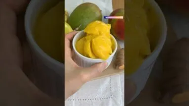 Sorvete EM MINUTOS! Pura fruta, sem açúcar! Ninguém acredita! 😱🌱🥭
