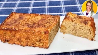 Perfeito pro NATAL! BOLO de Maçã com Gostinho ESPECIAL - SEM FARINHA, LEITE ou ÓLEO