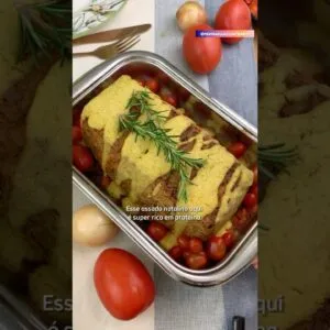 Ninguém acredita que esse assado de Natal é vegano 😳! VICIANTE E DELICIOSO!