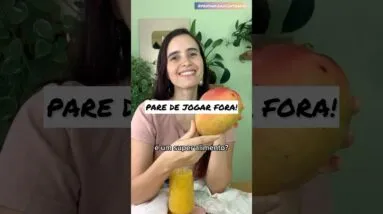 PARE DE JOGAR FORA! É um tesouro para sua saúde! 💪🌱🥭