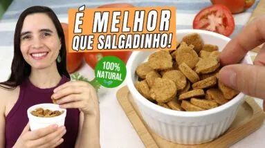 Ninguém acredita neste salgadinho saudável! Faça em minutos! 🔥 Crocante, ZERO ÓLEO 😱 !