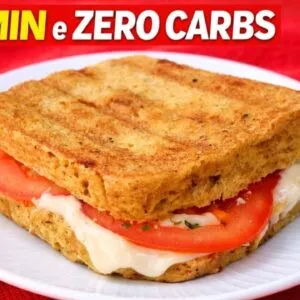 Pão de 2 MIN quase ZERO CARBOIDRATOS! Super Fácil, Fofinho, Barato e Saudável