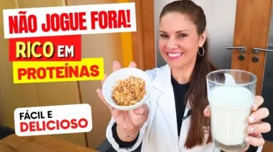 NÃO JOGUE ESSAS SEMENTES FORA! Leite Vegetal Rico em Proteínas, Low Carb e Super Saudável