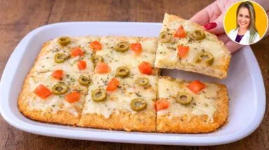 SÓ 3 INGREDIENTES! Lanche de PROTEÍNAS muito BAIXO EM CARBOIDRATOS - Delicioso, Rápido e Fácil!