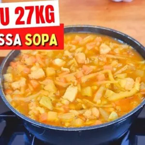 TROCOU O JANTAR POR ESSA SOPA e SE SURPREENDEU! Leve, Poucas Calorias e Muito Saborosa!