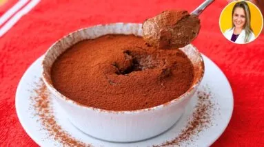 Só 4 INGREDIENTES - PUDIM de Chocolate SEM FOGO, SEM FARINHA e SEM AÇÚCAR!