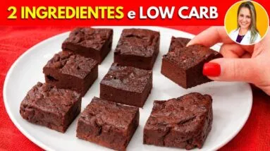 Só 2 INGREDIENTES e LOW CARB! Delícia SEM ACÚCAR, FARINHA OU MANTEIGA! Fácil, Rápido e Delicioso