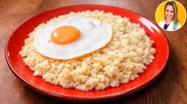 ARROZ PARA DIABÉTICOS - Poucas Calorias e Carboidratos, Fácil, Delicioso e Nutritivo